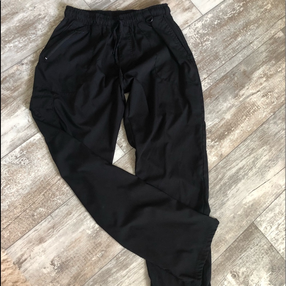 Womens black scrub pants
